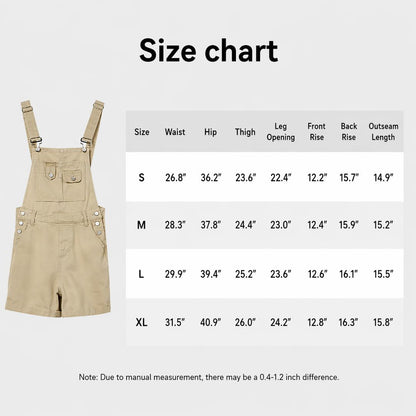 ✨Women's Adjustable Strap Denim Overalls Shorts