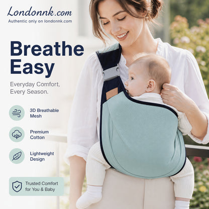 👶 4-in-1 Breathable Baby Carrier – 0-36 Months, Front/Back/Facing In/Out – Hands-Free