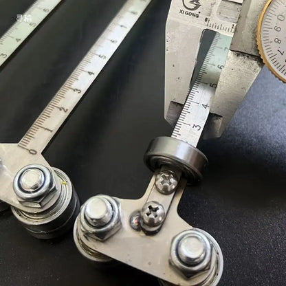 📏Stainless steel 60cm dual-axis positioning calipers - suitable for woodworking layout tasks