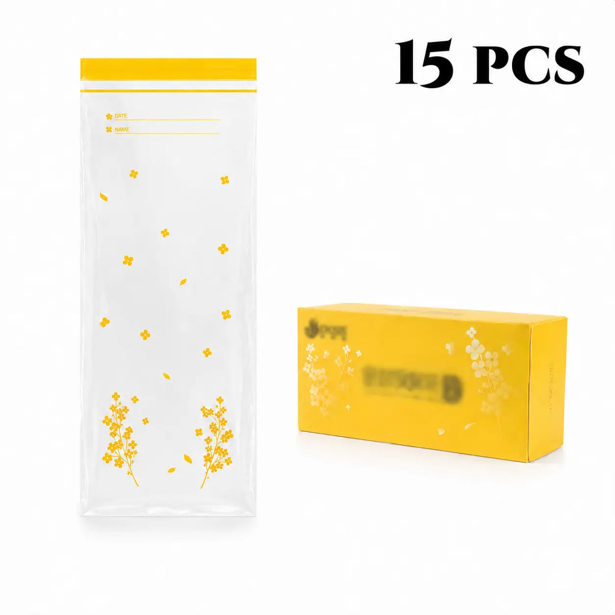 15 piece reusable produce storage bag set with packaging