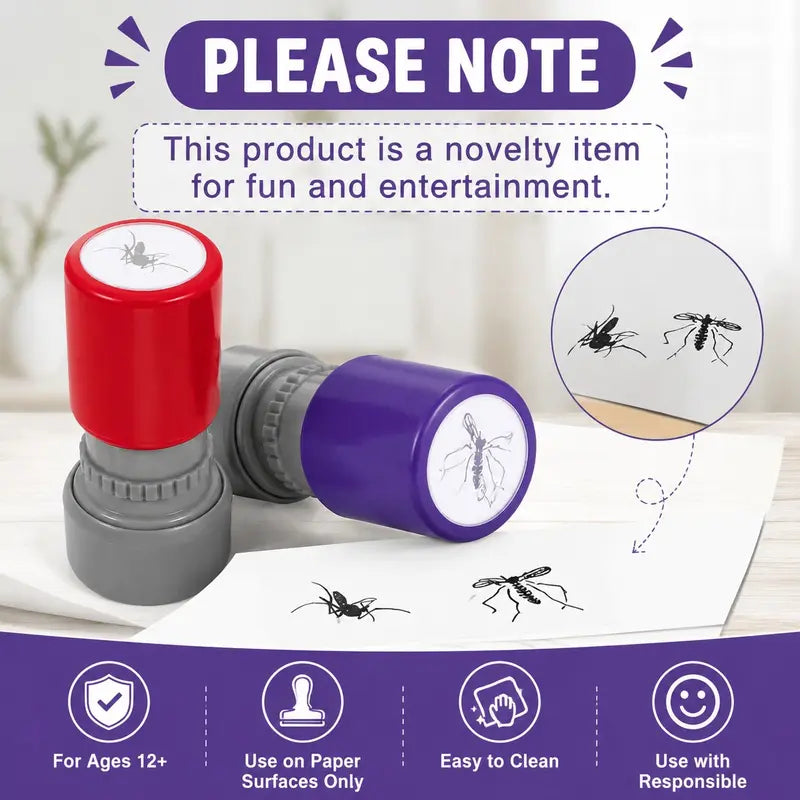 Mosquito Prank Funny Stamper Self Inking Stamps