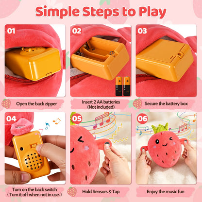 Interactive musical plush toy set
