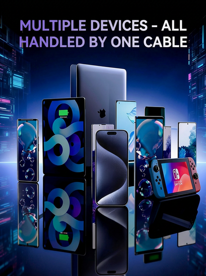 ⚡240W Phone Stand Multi-Function Fast Charging Data Cable