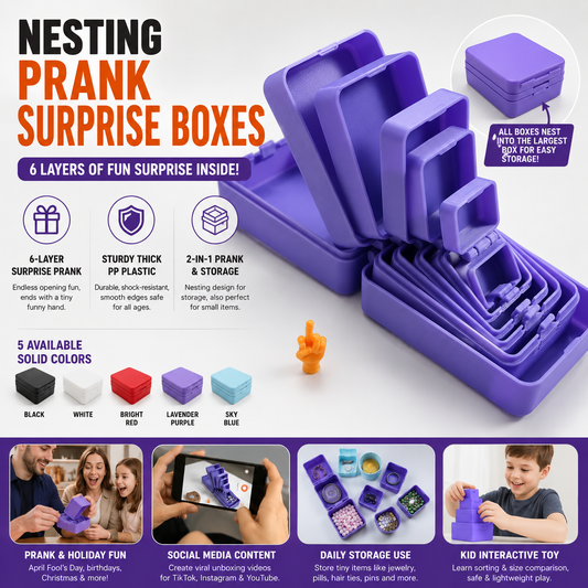 Colorful Matryoshka Boxes: Creative Prank Props