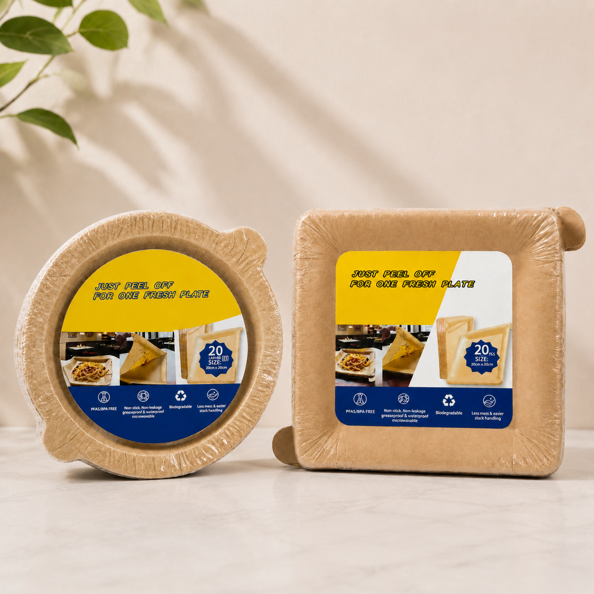 🔄Peelable disposable paper trays