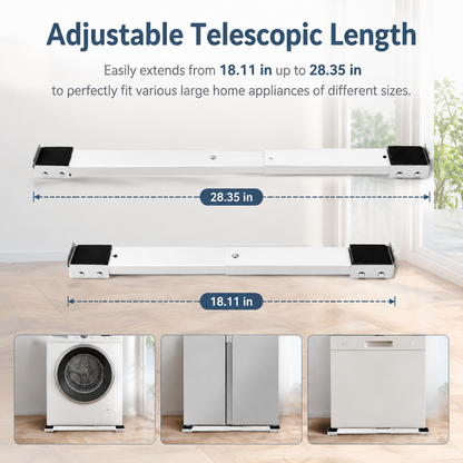 🛡️2-piece adjustable telescopic heavy-duty metal frame