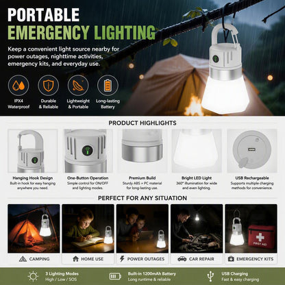 Outdoor Hiking Multi functional Atmosphere Led Light