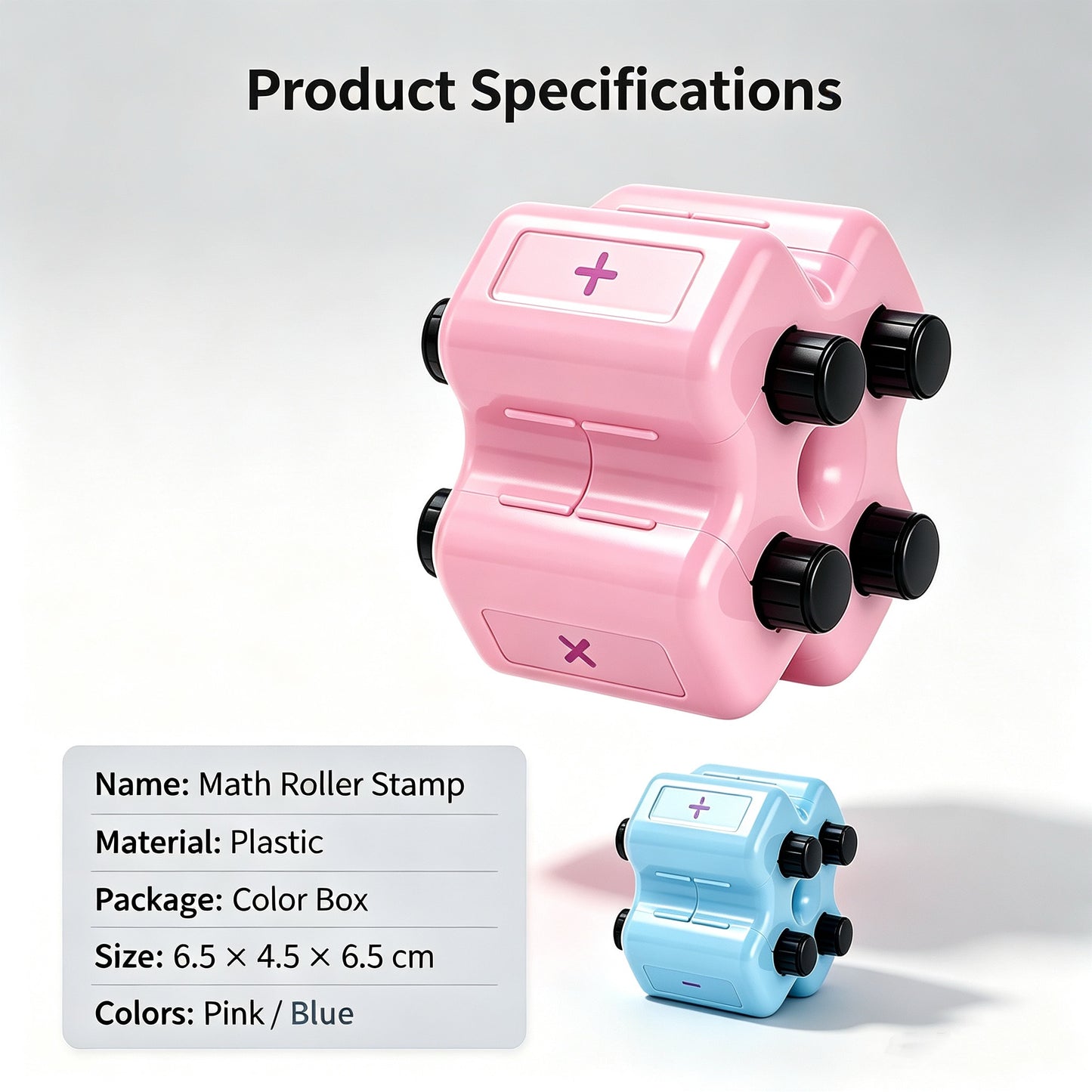 4-In-1 Math Practice Roller Stamp