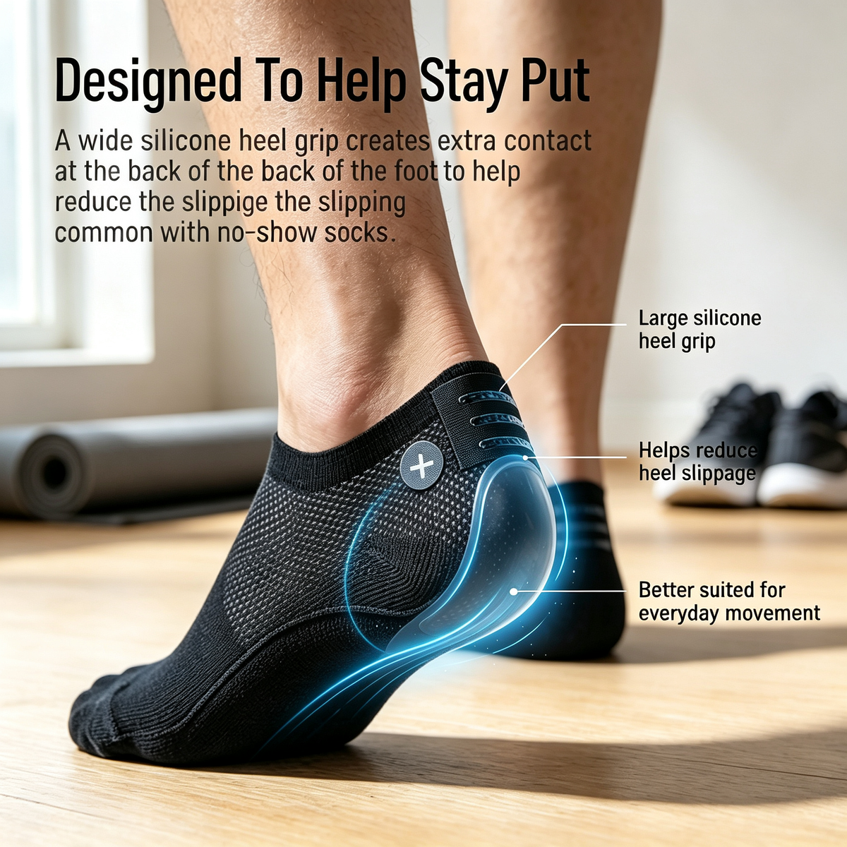 Men's Ultra-Thin No-Show Socks（2Pcs）