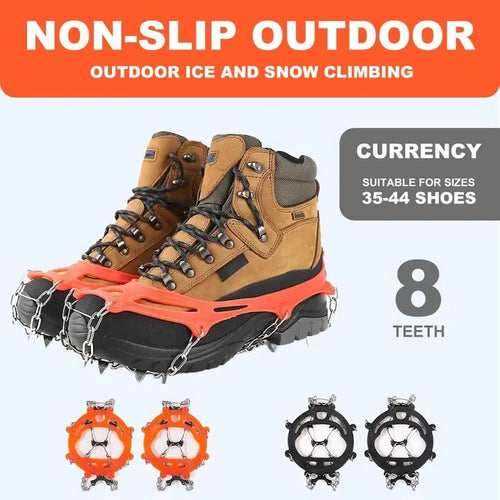 🏔️ Winter Grip You Can Trust! Aggressive Ice & Snow Crampons 🥾 Stainless Steel Spikes for Hiking ❄️