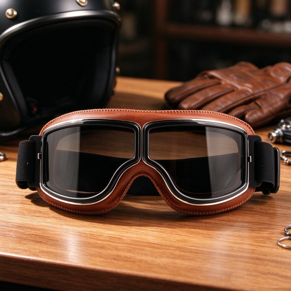 Vintage Windproof Motorcycle Riding Goggles