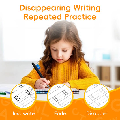 📚 Reusable Grooved Handwriting Workbook for Kids