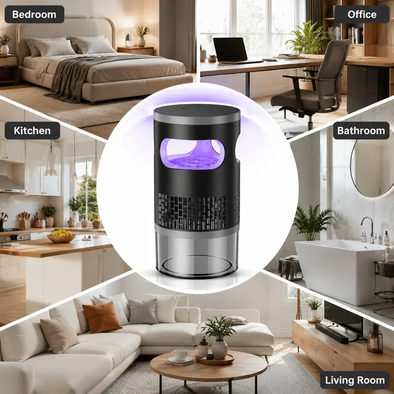 🛡️✨ Non-electrical shock type Indoor Insect Trap with Light and Suction