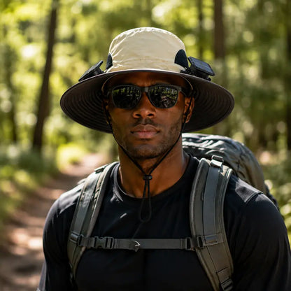 💨 UPF 50+ Sun Protection Dual Solar Fan Fishing Hat