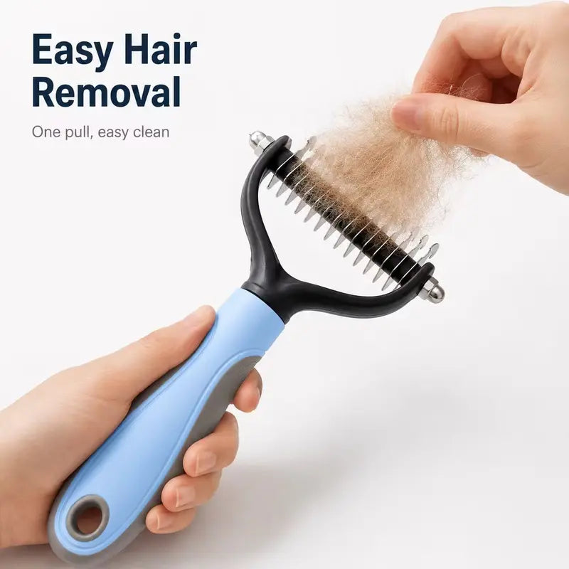 🐾 Pet Grooming and Coat Detangling Comb Care Brush