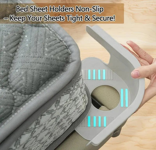 🛌🔒 Summervibes-Lock Sheet Holders Set of 4