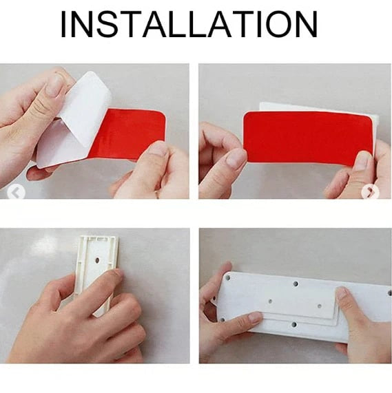Buy 3 Get 2 Free ✨ Say Goodbye to Messy Cords! Self-Adhesive Socket Organizer & Power Strip Wall Mount 🛠️