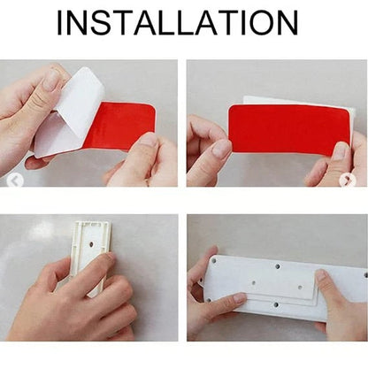 Buy 3 Get 2 Free ✨ Say Goodbye to Messy Cords! Self-Adhesive Socket Organizer & Power Strip Wall Mount 🛠️