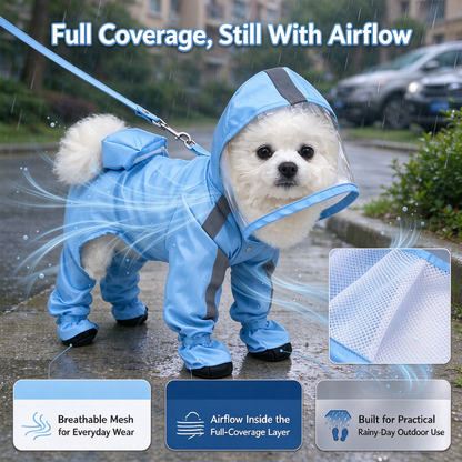 🌧️🐾Full-body dog raincoat