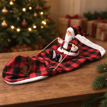 Funny Santa Rider Christmas Dog Costume