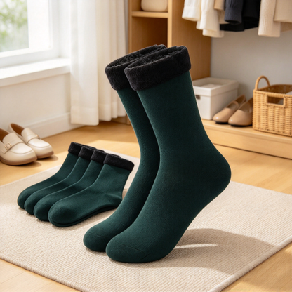 Five-pair thick fleece thermal sock set（5Pcs）