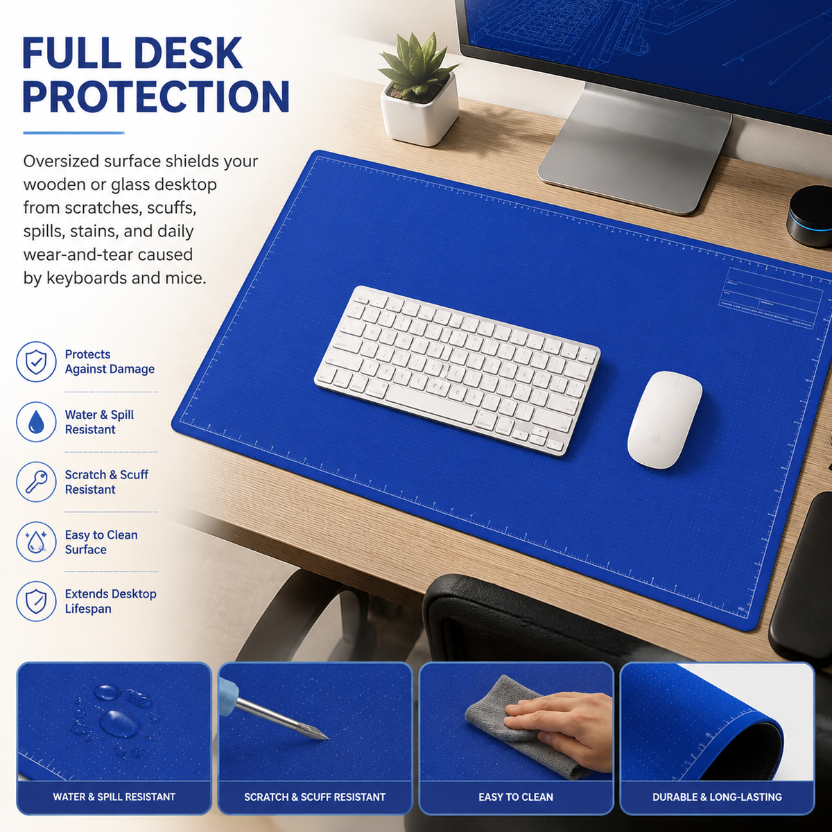 📐Blueprint Double-sided Desktop Mat