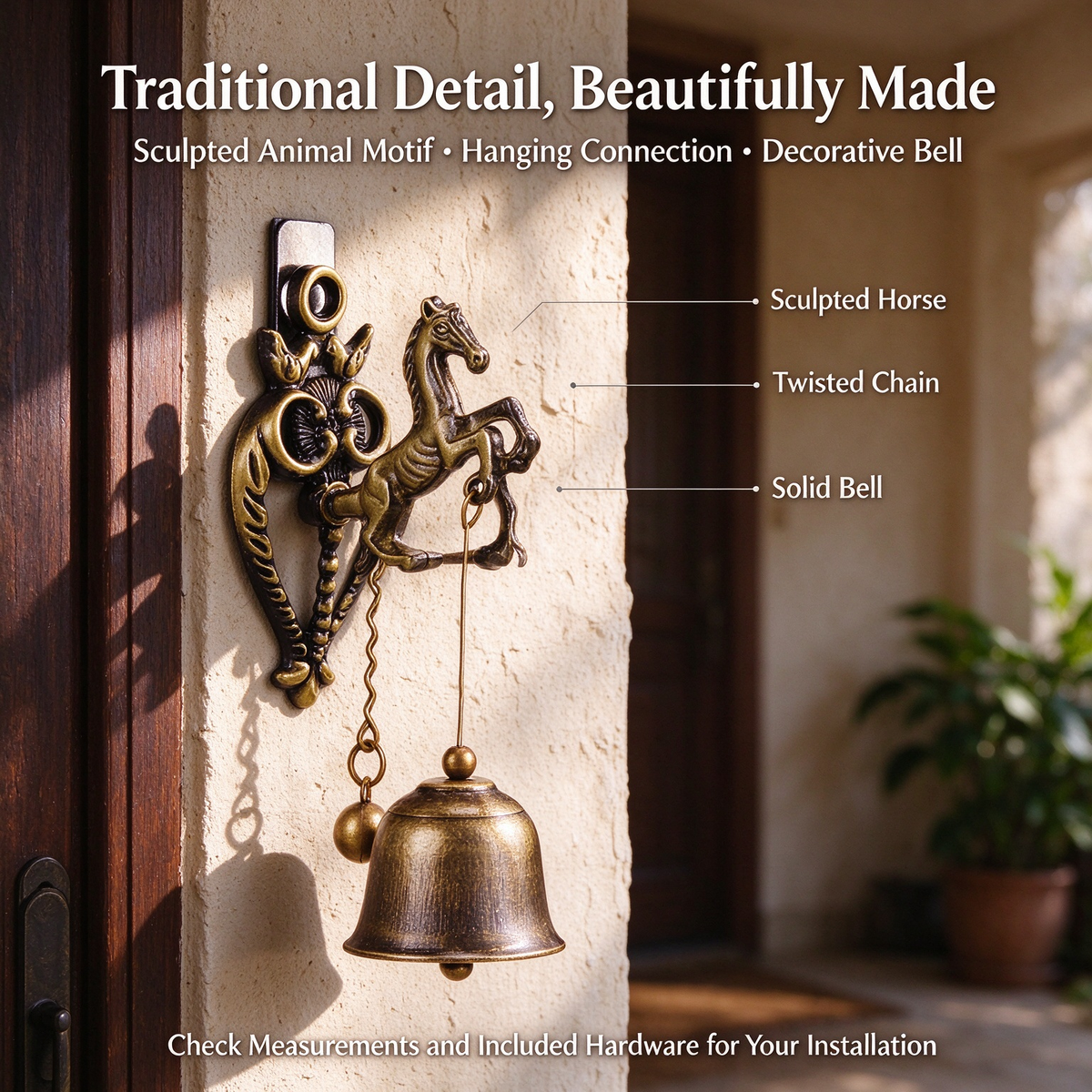 Vintage Animal Hanging Door Bell