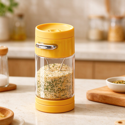 Adjustable Push-Control Seasoning Shaker