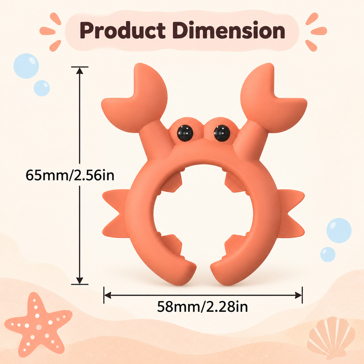 🦀2 Pcs Crab-shaped silicone spatula holder - suitable for pots, ladles, and spatulas