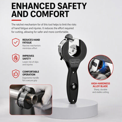 Ratchet-type Pipe Cutter, One-hand Fast Pipe Cutting Tool