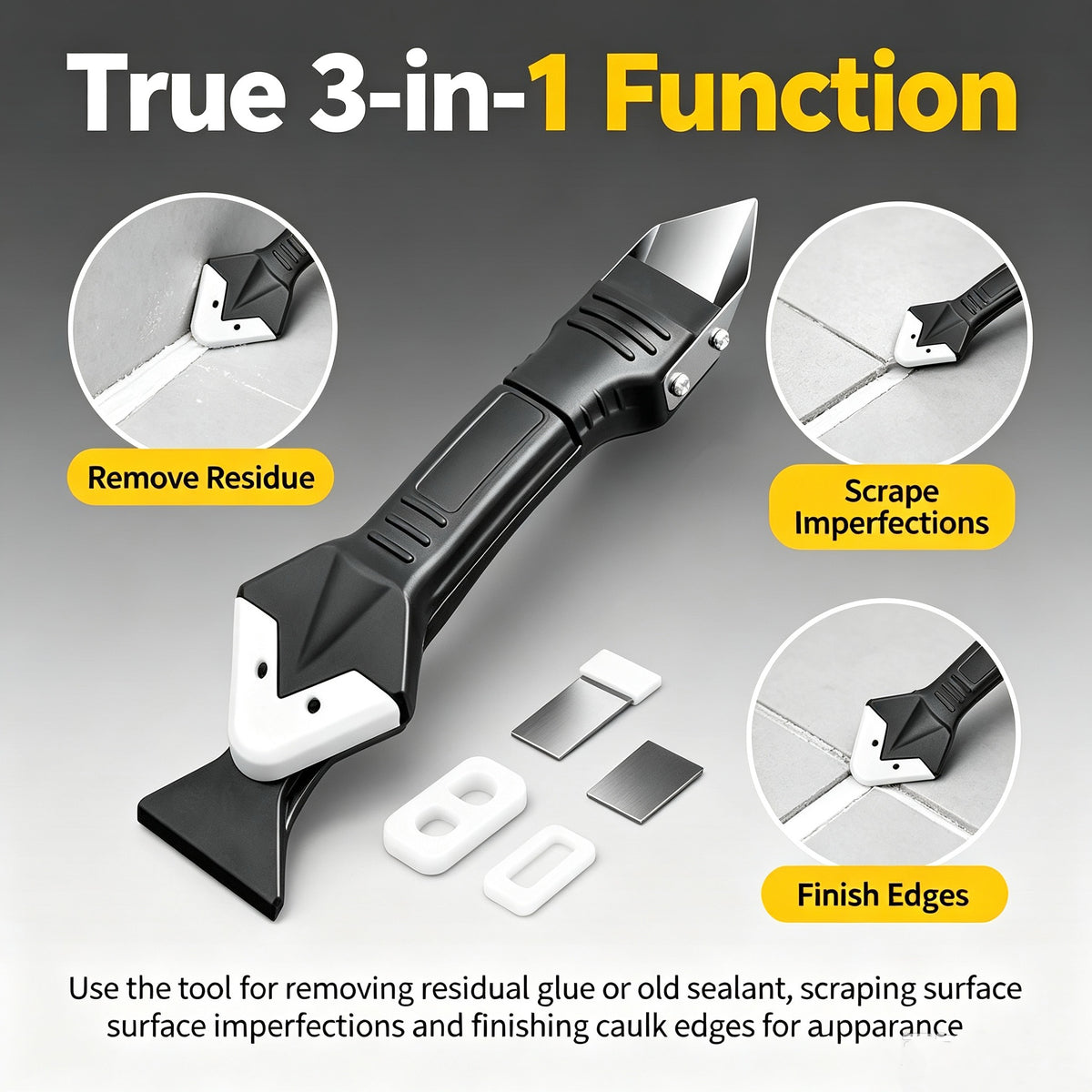 MultiFunctional 3-In-1 Powerful Scraper (Shovel, Scraper, Edge Scraper)