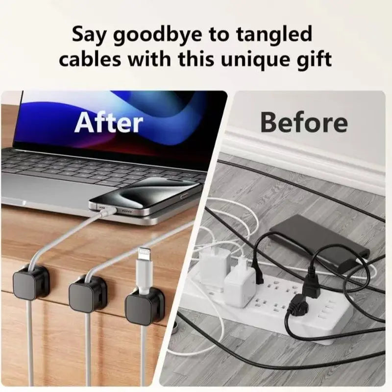 Data Cable Charging Adhesive Storage Holder（3Pcs）