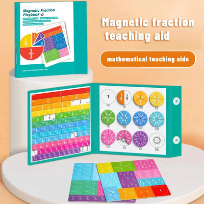 🌈Magnetic Fraction Demonstration Set – Durable STEM Math Montessori Teaching Aid