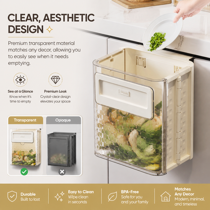 ✨Foldable hanging storage cabinet trash can