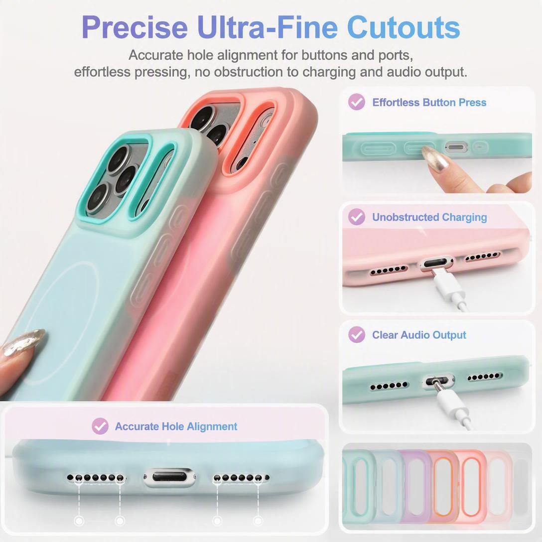 💥Candy-colored magnetic two-in-one phone case for iPhone 17 Pro Max Jelly Shell