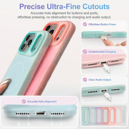 💥Candy-colored magnetic two-in-one phone case for iPhone 17 Pro Max Jelly Shell