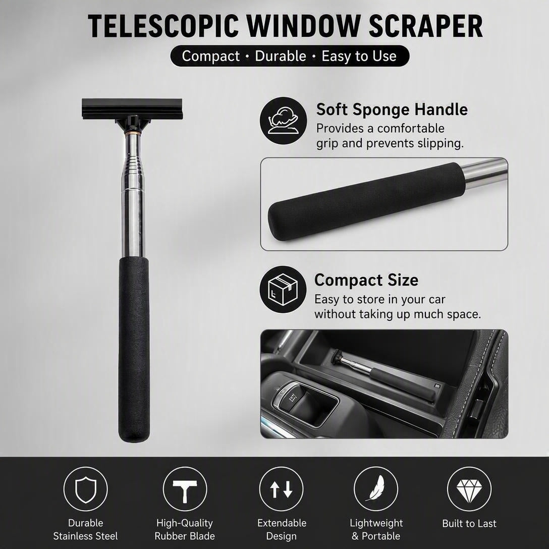 Retractable Car Rearview Mirror Wiper