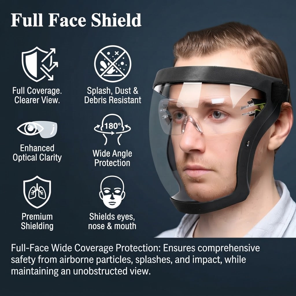 Unisex Full Face Safety Headgear For Cycling & Work