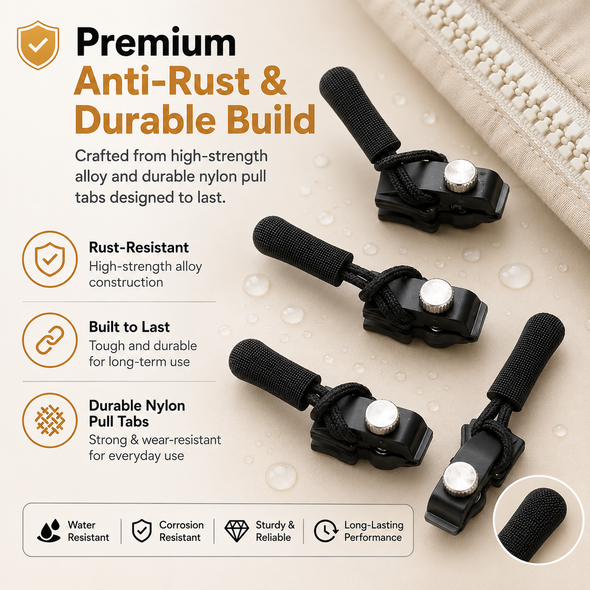 ⚡ Fix Any Broken Zipper in Seconds! Universal Detachable Zipper Repairer (No Sewing Required) 🧵