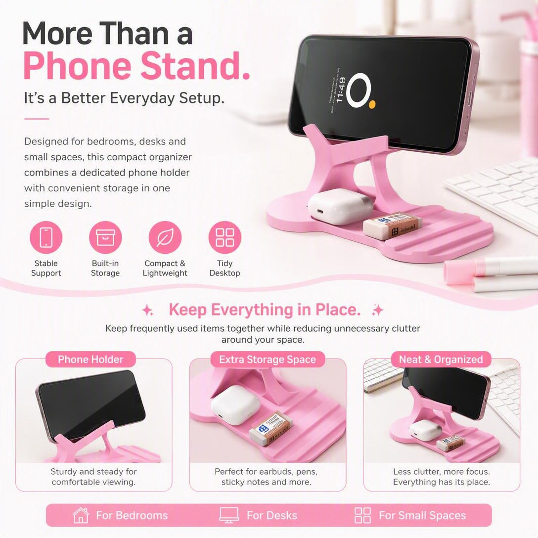 3-in-1 Reclining Lazy Phone Holder