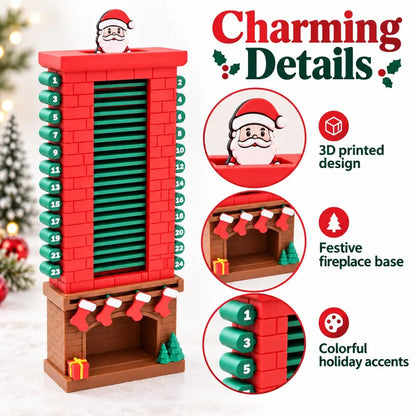 🎄Creative Christmas Chimney Advent Calendar – 24-Day Holiday Countdown