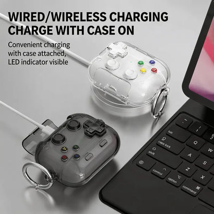 🎧🛡️ Earphone Case for AirPods Pro, with 3D Pressable Button, Safety Lock & Phone Stand