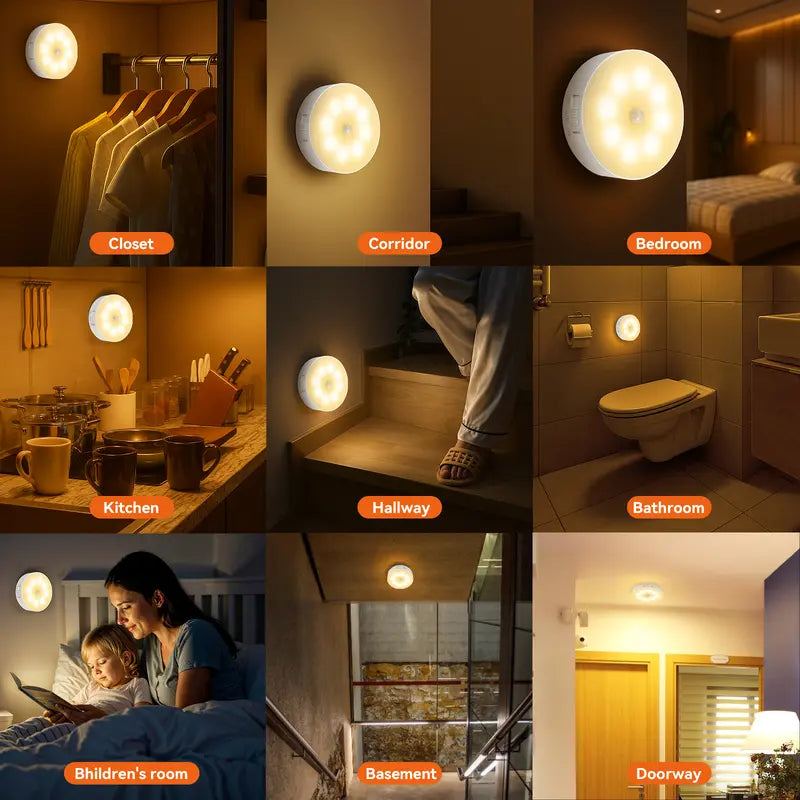 Indoor Motion Sensor Night Light 2Pcs