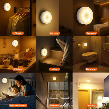 Indoor Motion Sensor Night Light 2Pcs