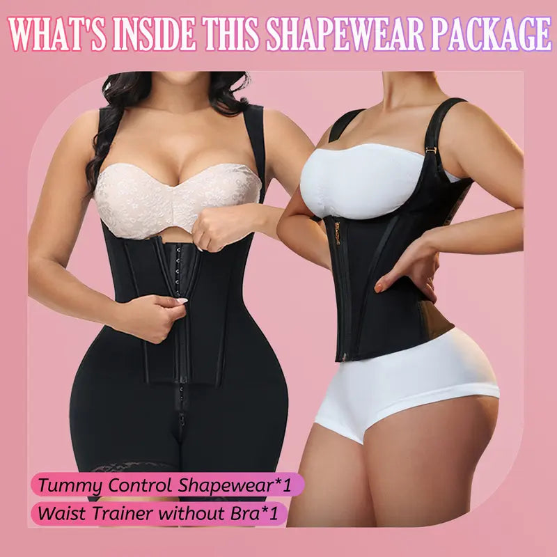 🔥Hot Sale 49% off🌟👙 Nobility Waist Trainer for Women Corset Shapewear with Zipper