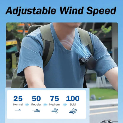❄️ Semiconductor Cooling Car Clip On Fan - 360° Rotation, 100 Speeds Adjustable