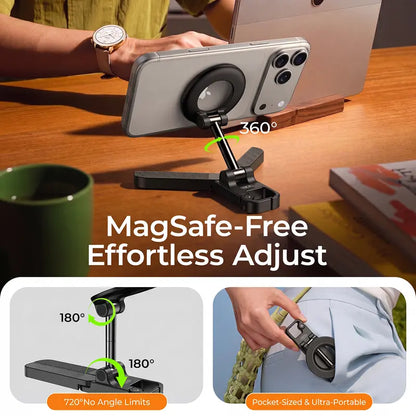 Magnetic Smartphone Holder - Foldable Dual-Sided Iron