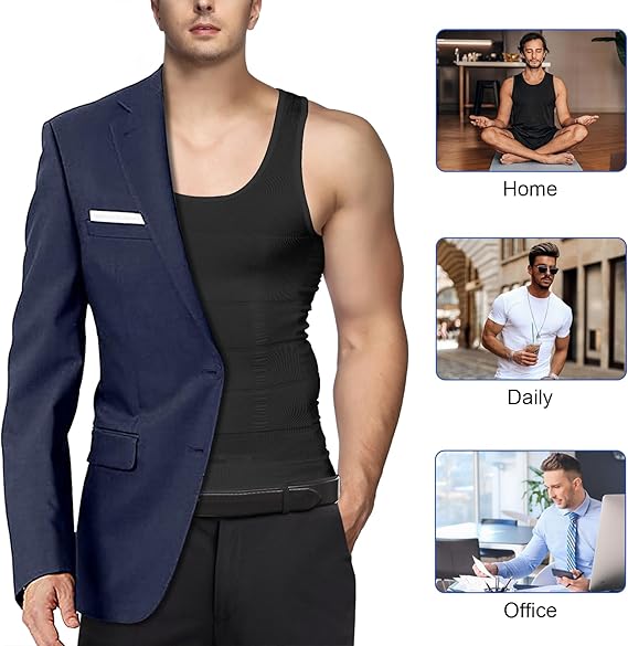 🔥Hot Sale 49% off🌟💪 Men Seamless Compression Tank Top Slim Fit Body