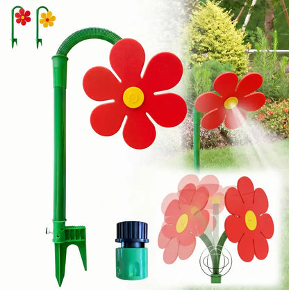 💦💃 360° Rotating Funny Dancing Crazy Daisy Water Sprinkler for Lawn Garden