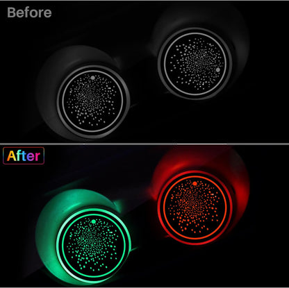 🔋7 Colors Luminous Car Atmosphere Cup Holder Pads